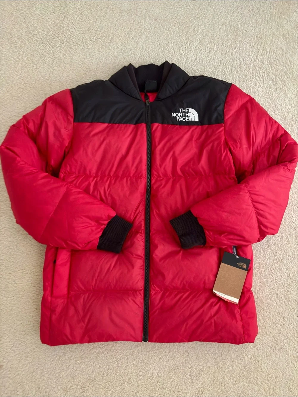 NWT The North Face Men’s Red & Black Dawn Puffer Jacket S